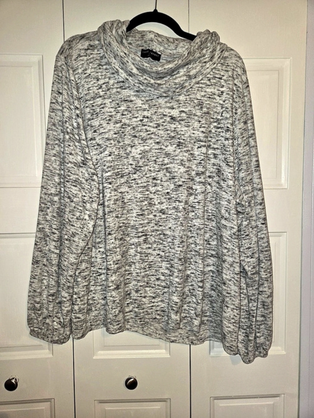 Lane Bryant Gray Cowl Neck Tunic Size 22/24